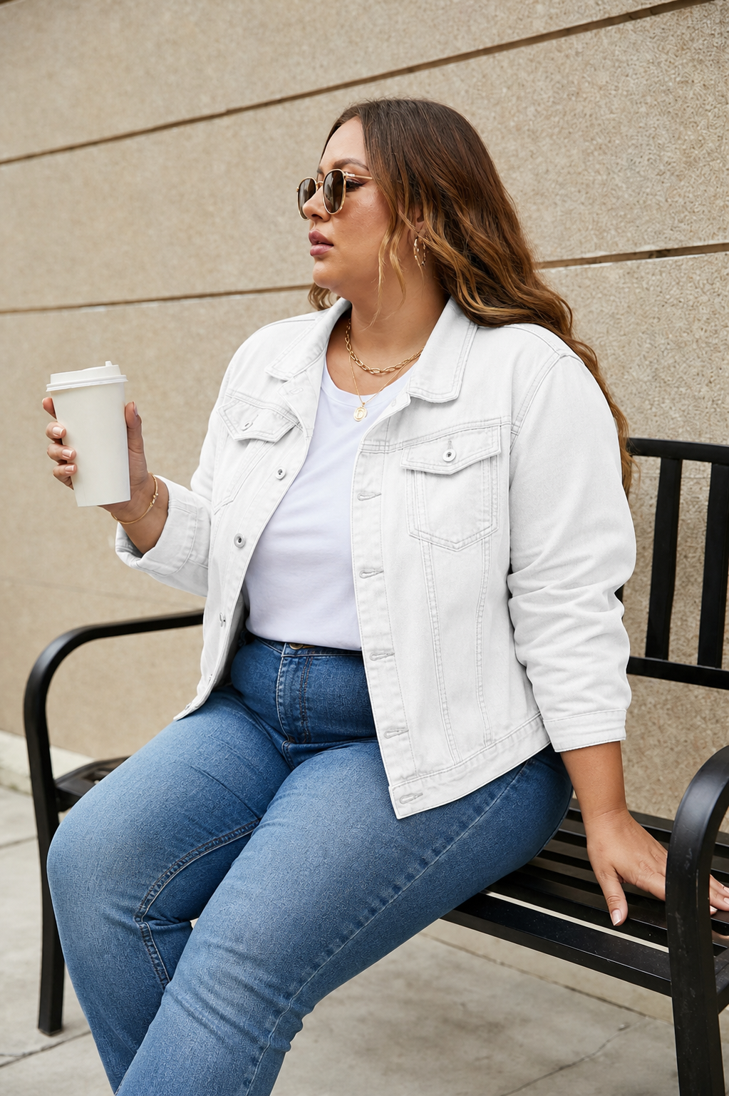 Mackenzie Denim Jacket in white