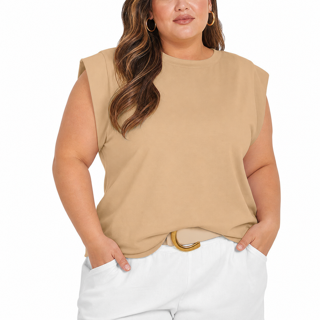 Aubrey Lightweight Top in apricot