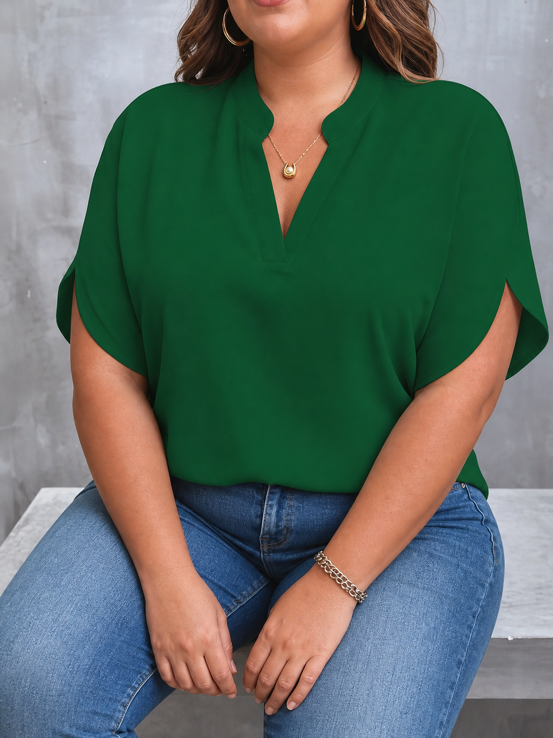 Caroline Classic Top in green