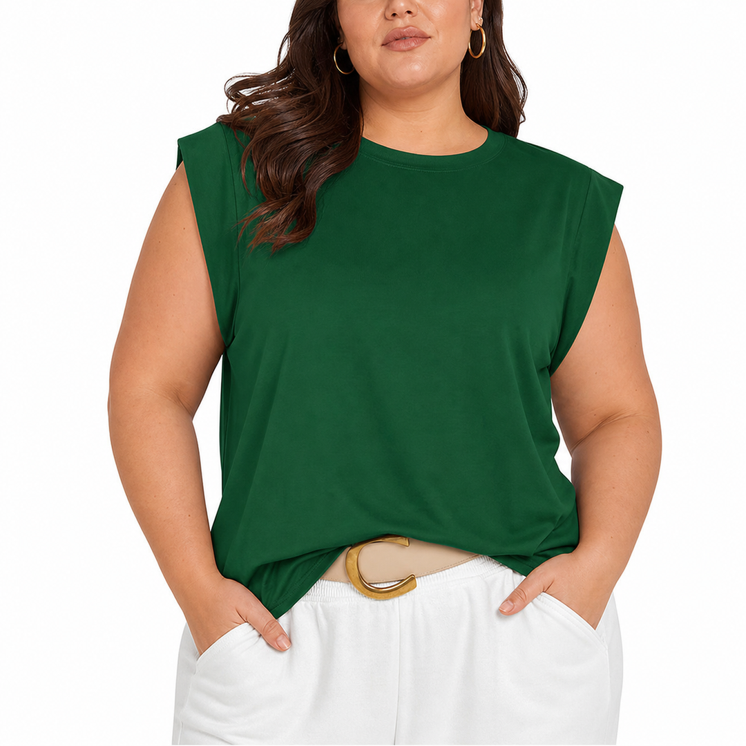 Aubrey Lightweight Top in dark green