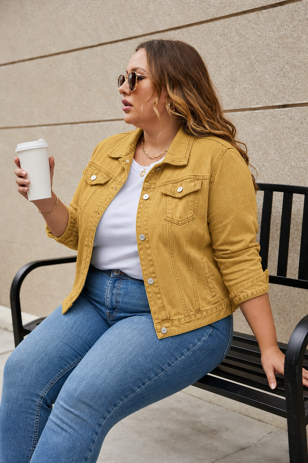 Mackenzie Denim Jacket in yellow