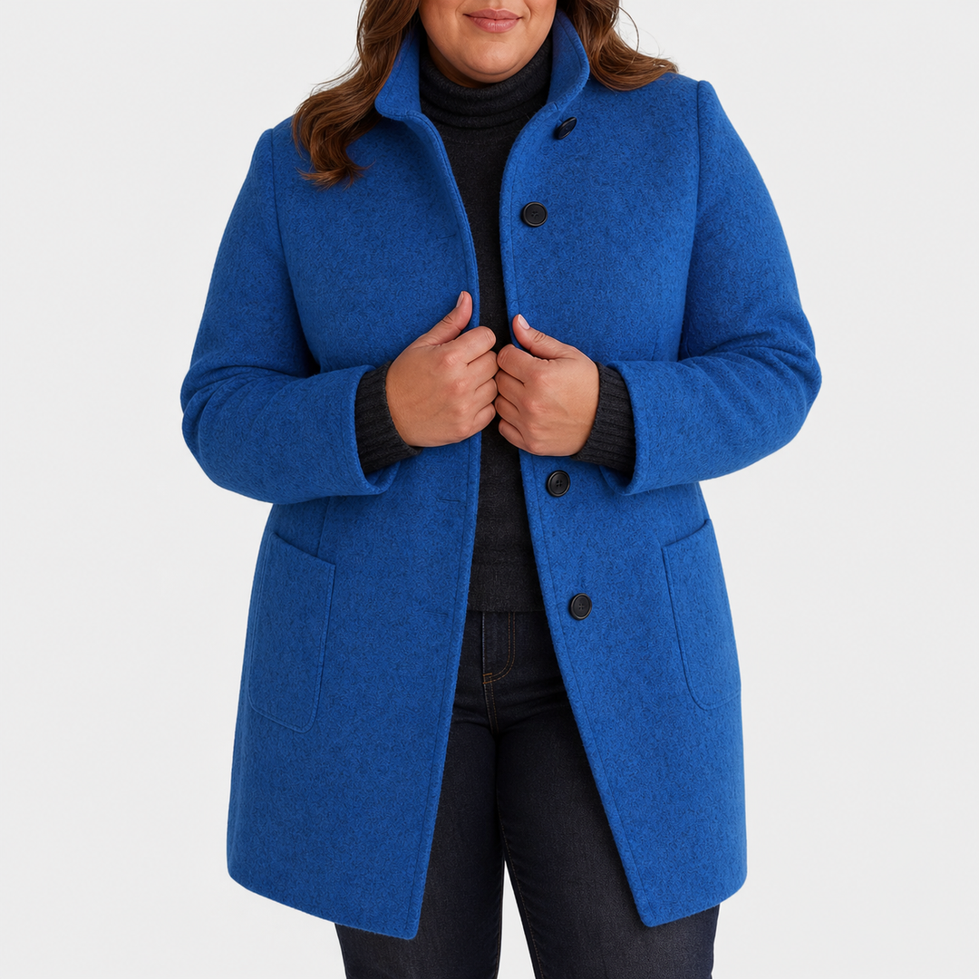 Maya Classic Trench Coat in blue