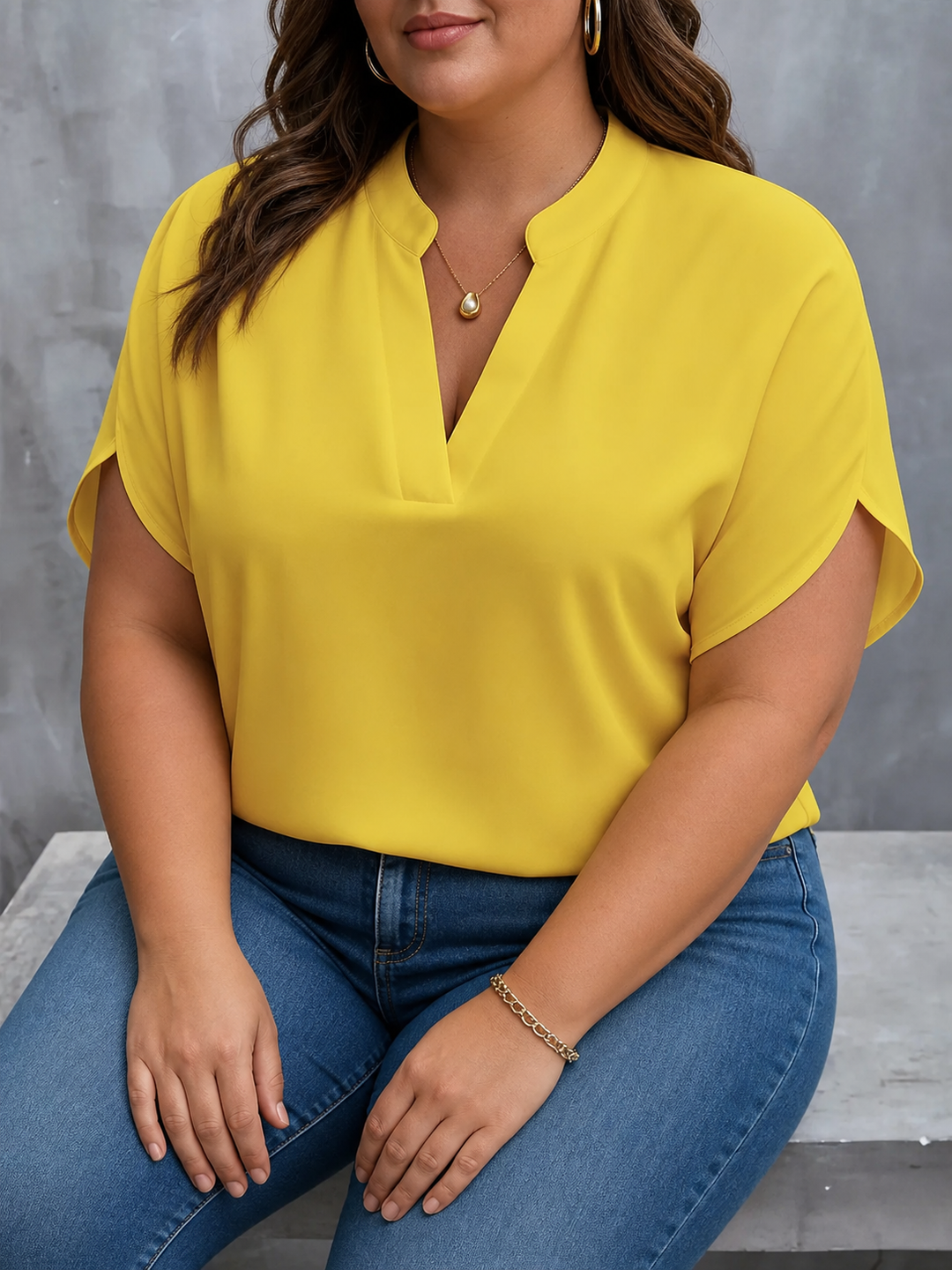 Caroline Classic Top in yellow