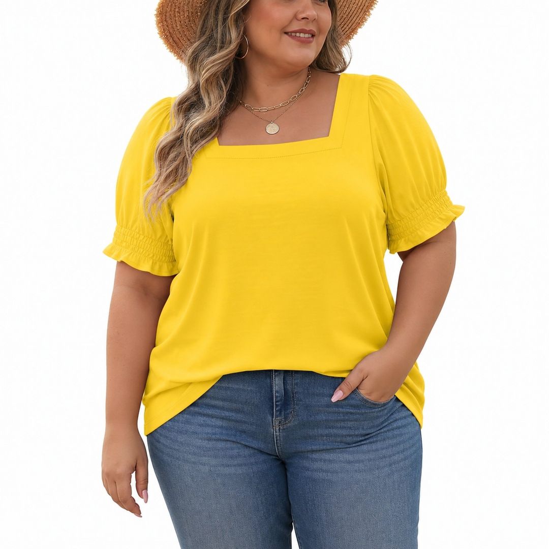 Zoey Lightweight Top in yellow