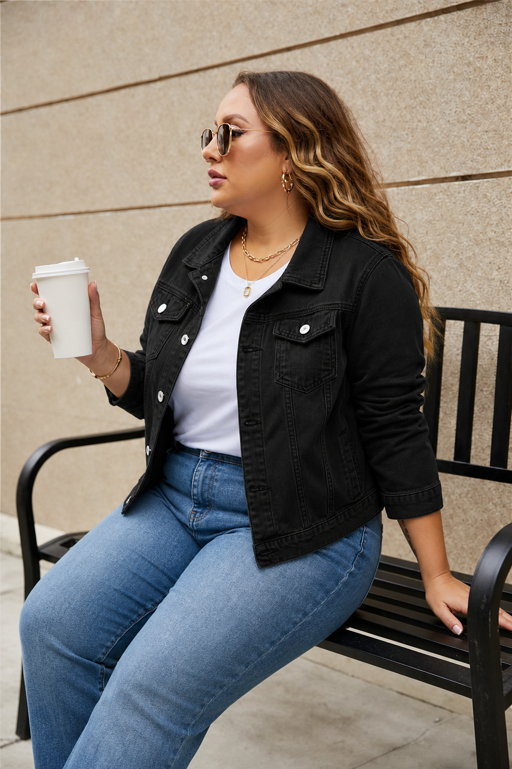 Mackenzie Denim Jacket in black