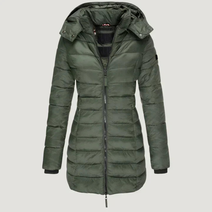 Noella Extended Winter Jacket in green
