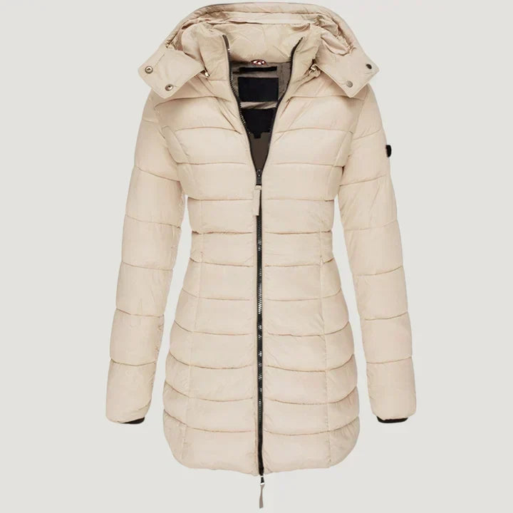 Noella Extended Winter Jacket in beige