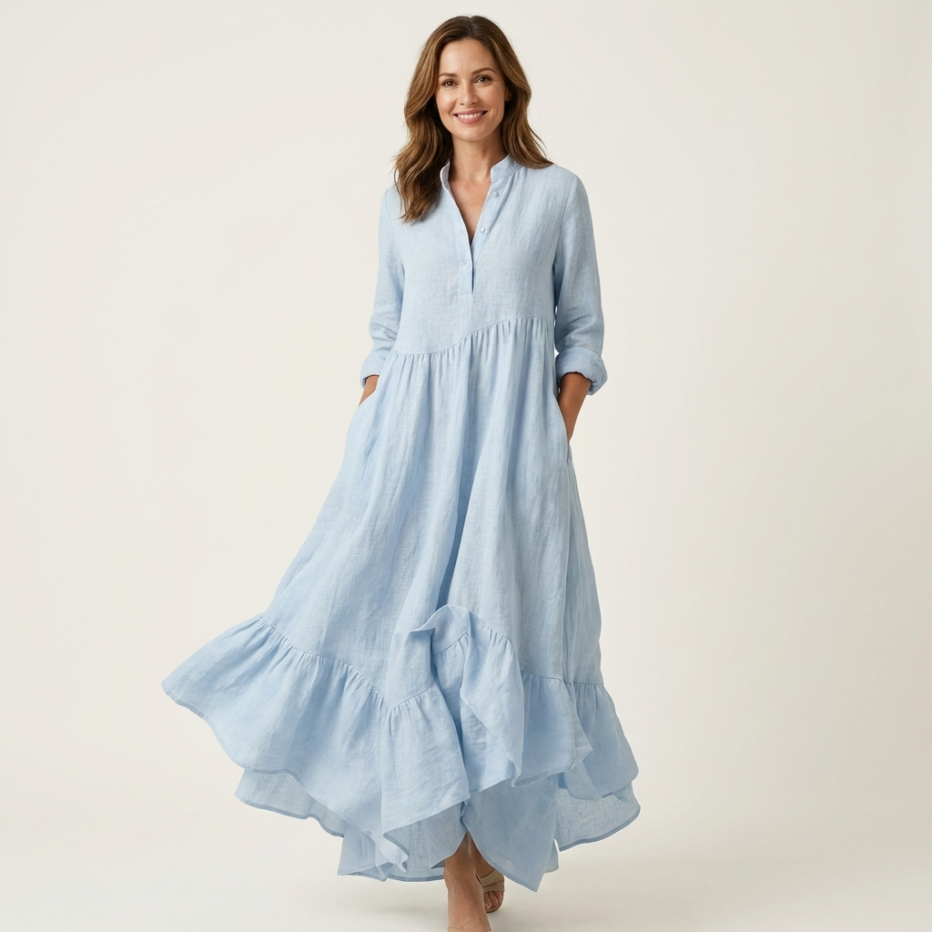 Angeline Maxi Dress in light blue