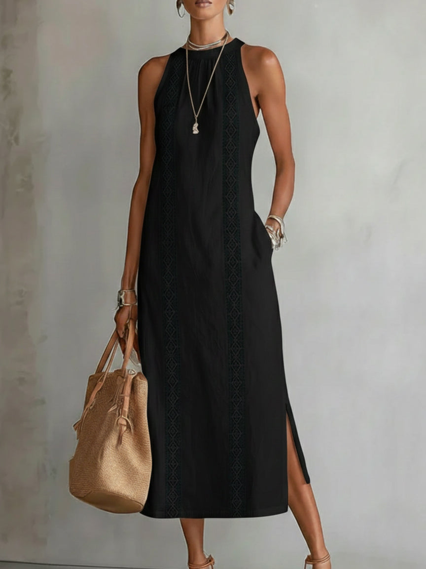 Nova Midi Dress in black