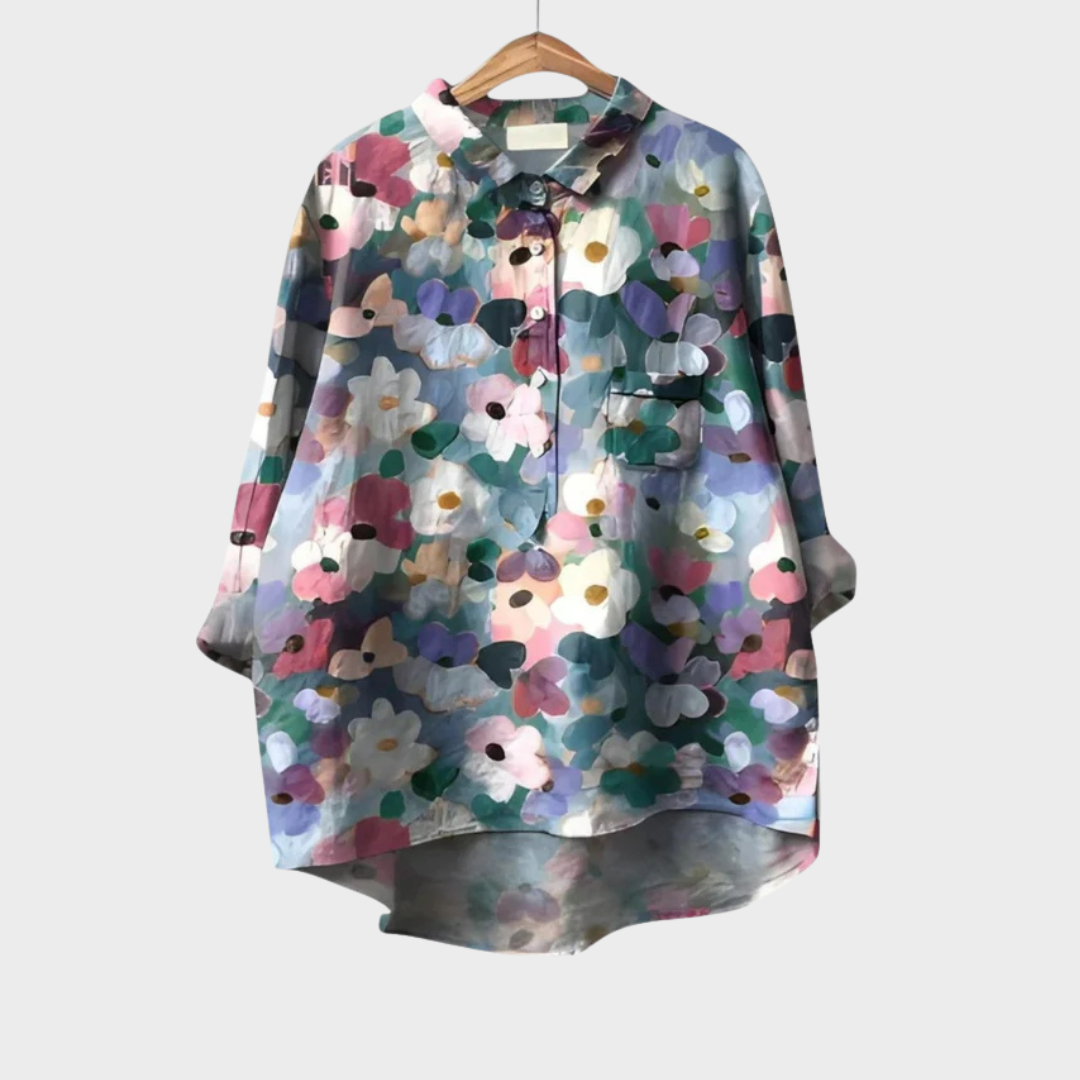 Peronelle Button-front Blouse