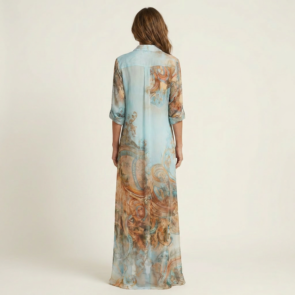 Annick Shirt Dress in blue