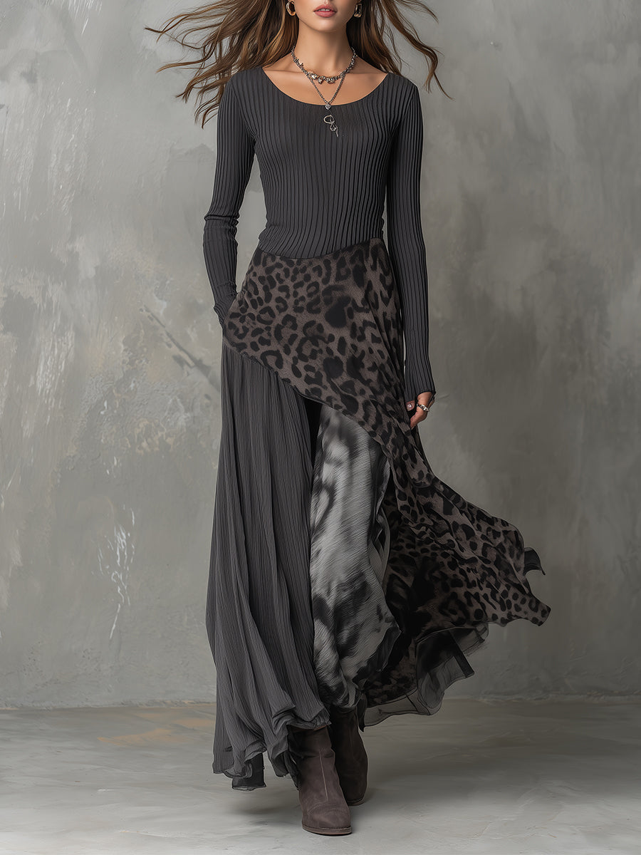 Blanchefleur Maxi Dress in gray