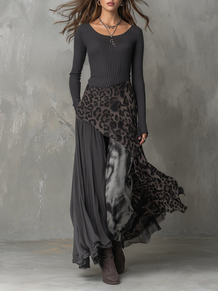 Blanchefleur Maxi Dress in gray