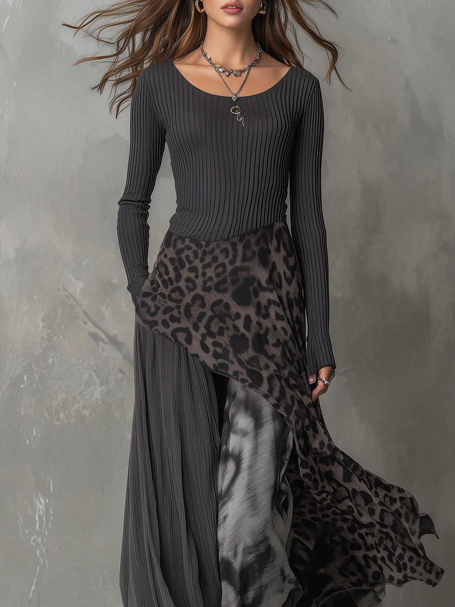 Blanchefleur Maxi Dress in gray