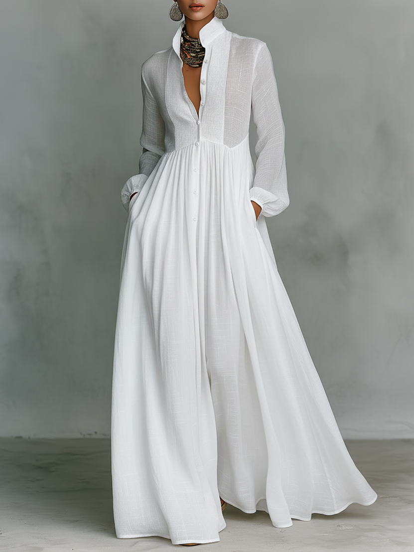 Cybele Maxi Dress in white