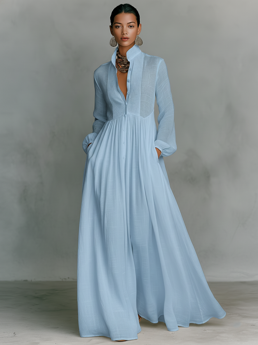 Cybele Maxi Dress in blue