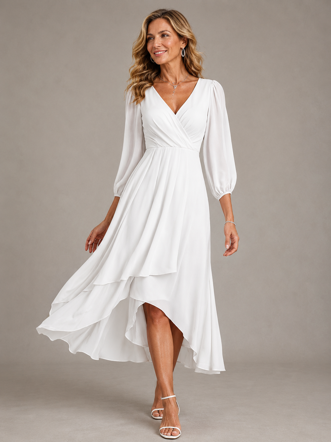 Ottoline Maxi Dress in white