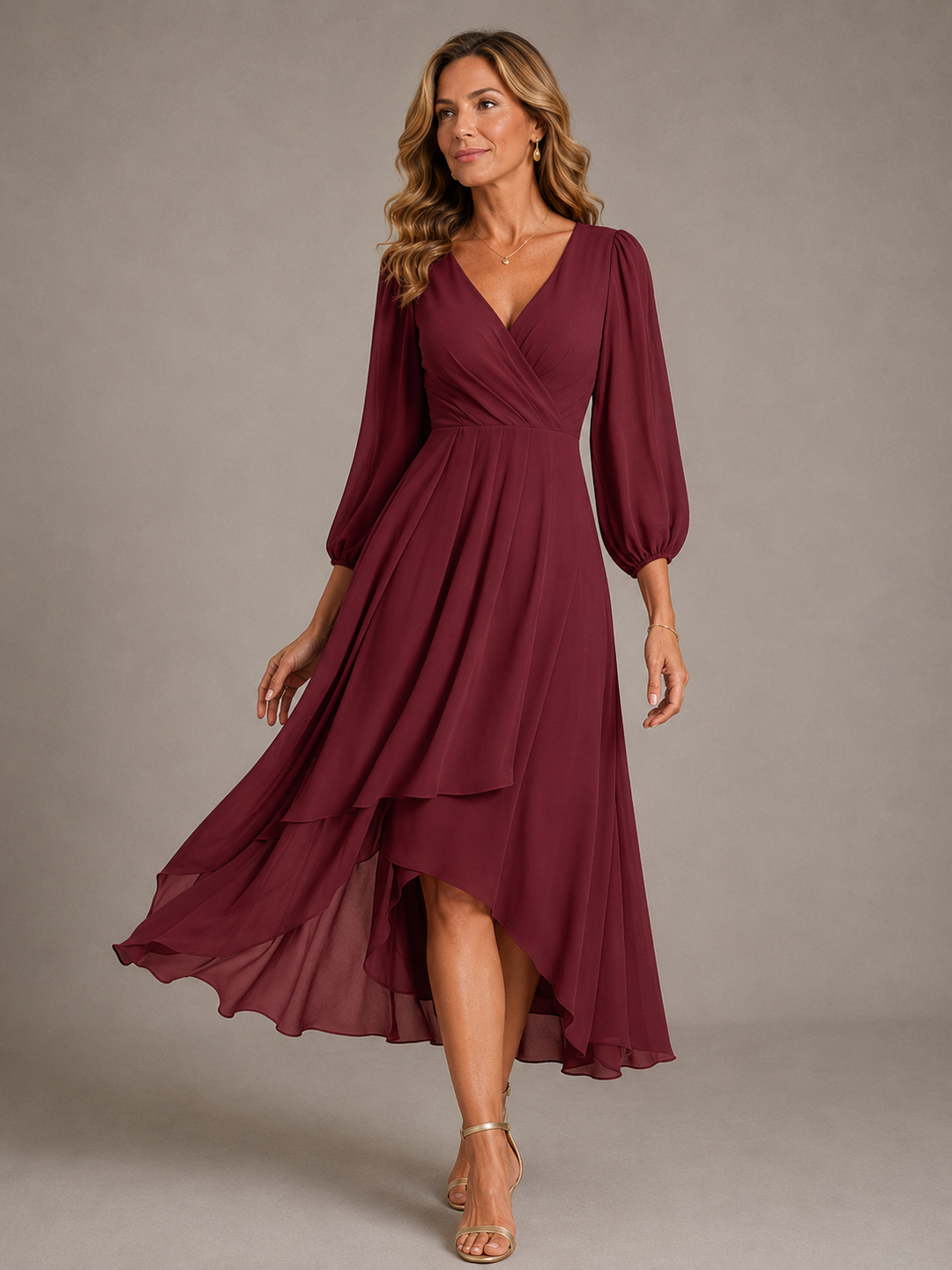 Ottoline Maxi Dress in red