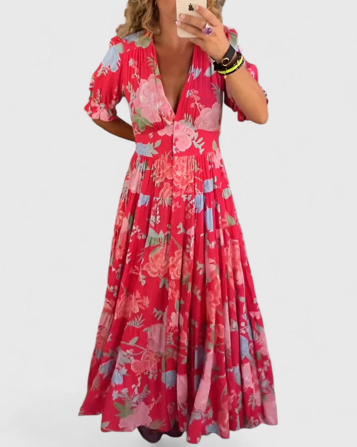 Guinevere Maxi Dress in red