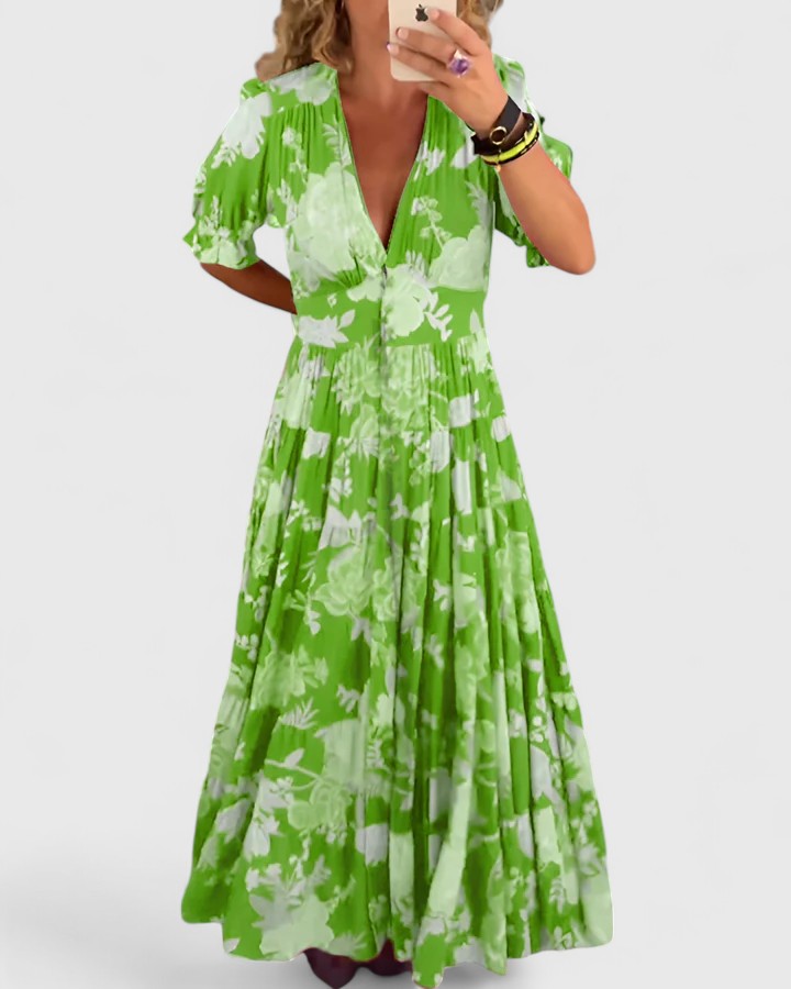 Guinevere Maxi Dress in green