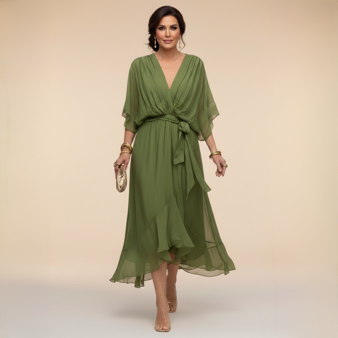 Odilia Midi Dress in purple