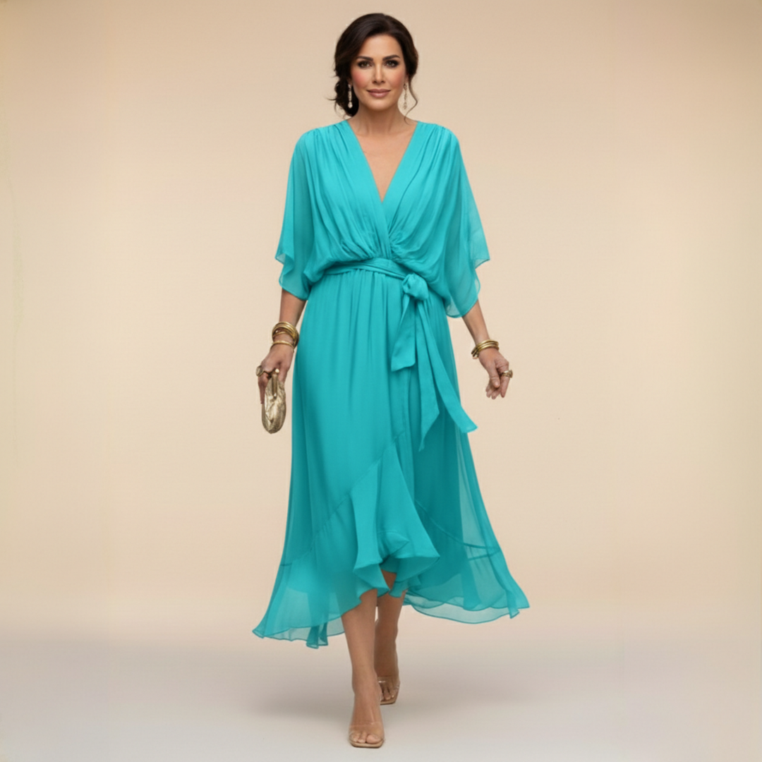 Odilia Midi Dress in navy
