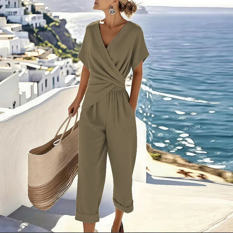 Eleanor Two-piece Set in khaki