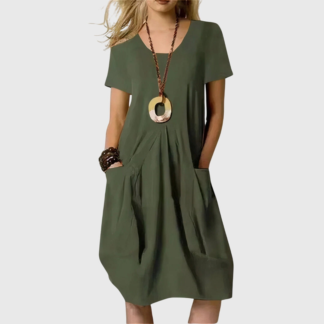 Ingrid Midi Dress in green