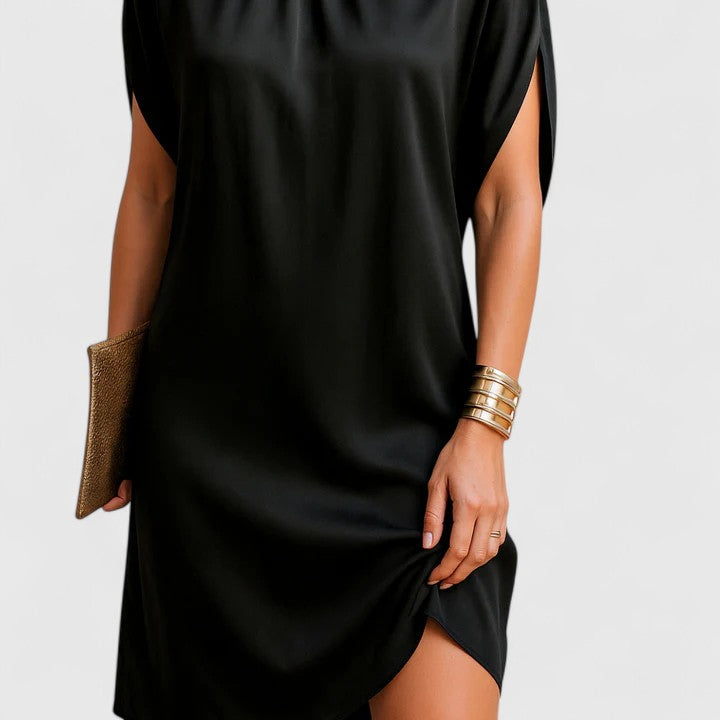 Hermione Mini Dress in black