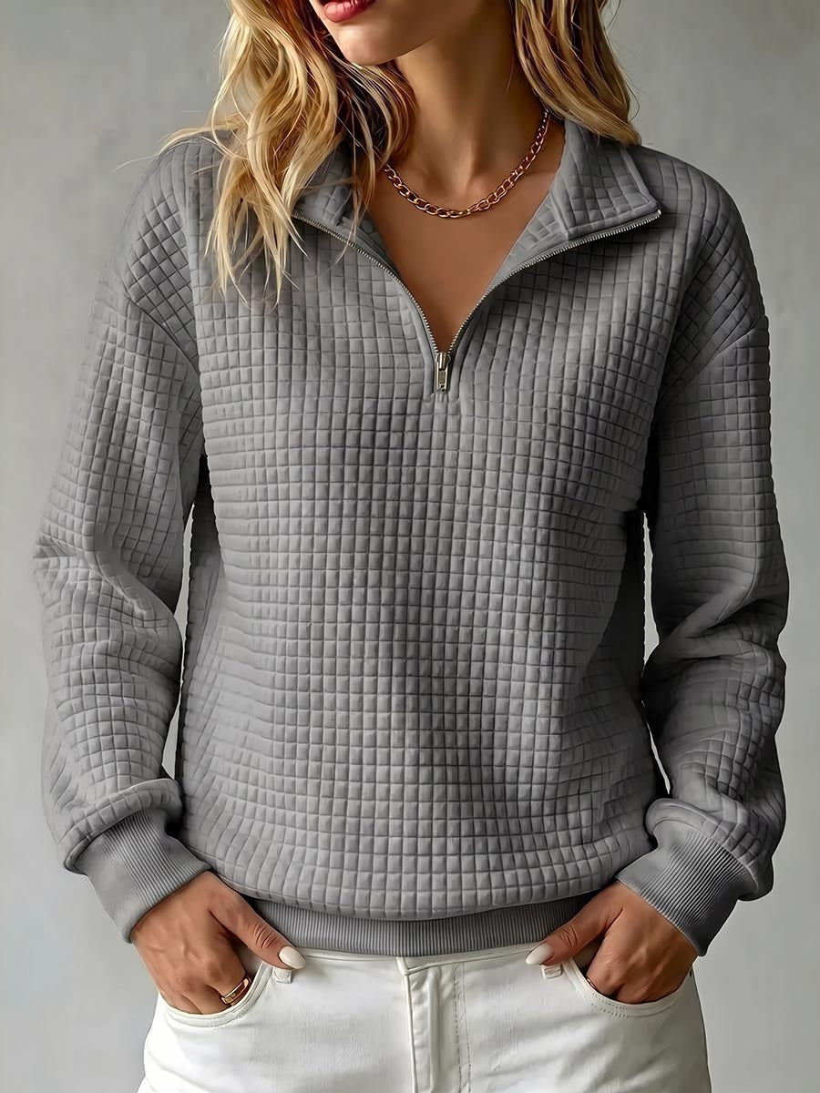 Brynmore Solid Color Stand Collar in gray
