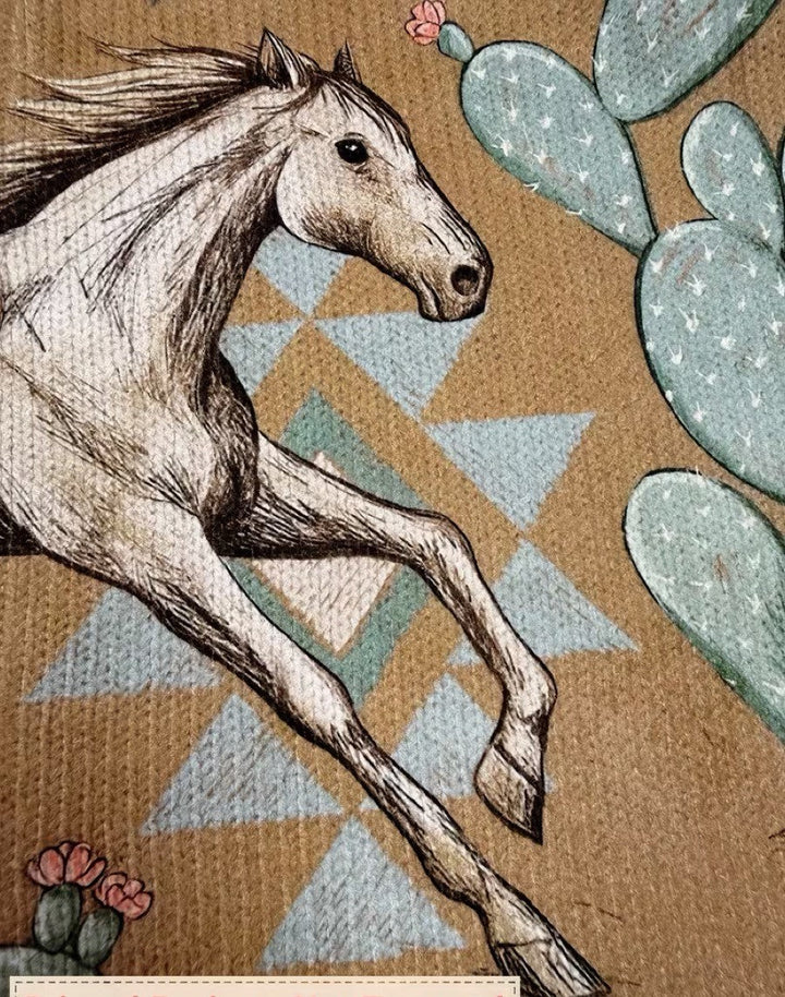 Perpetua Desert Horse and Cactus