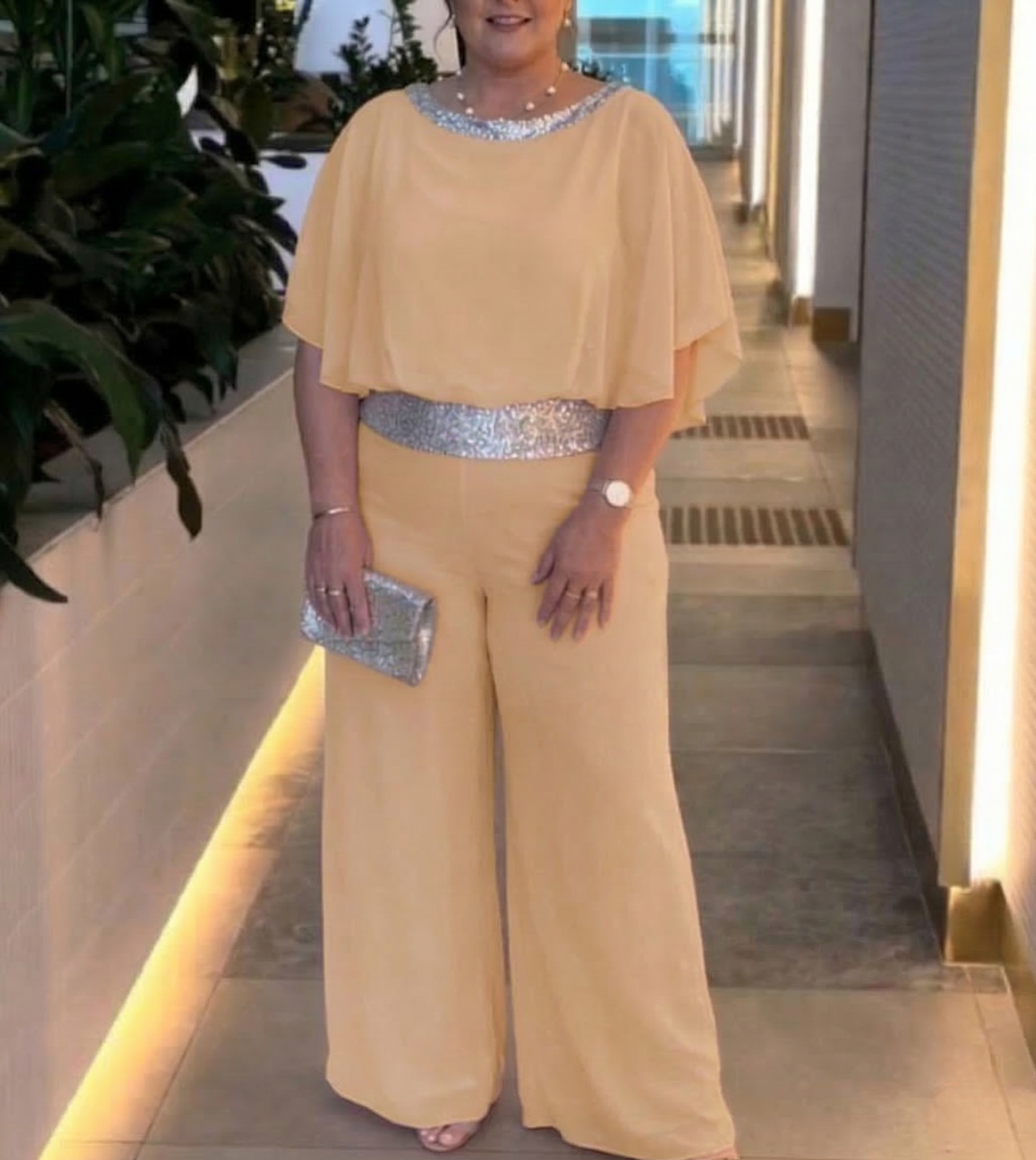 Florence and Set in khaki