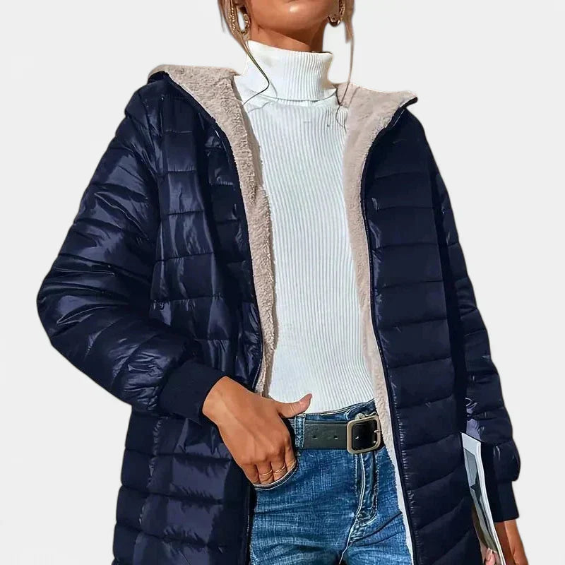 Maisie Quilted Jacket in blue