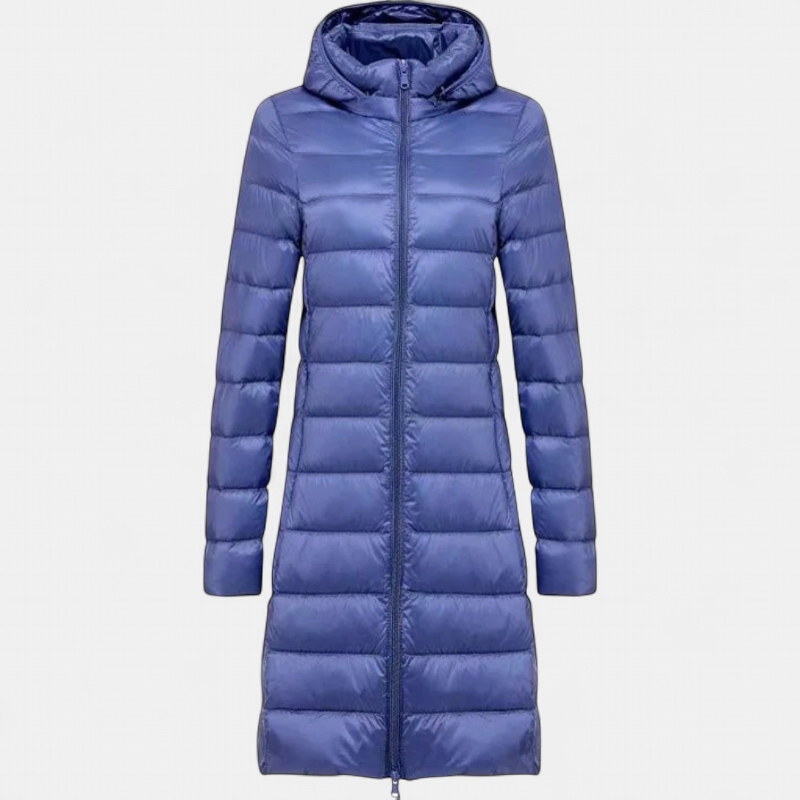 Elysia Lightweight Winter Coat in blue