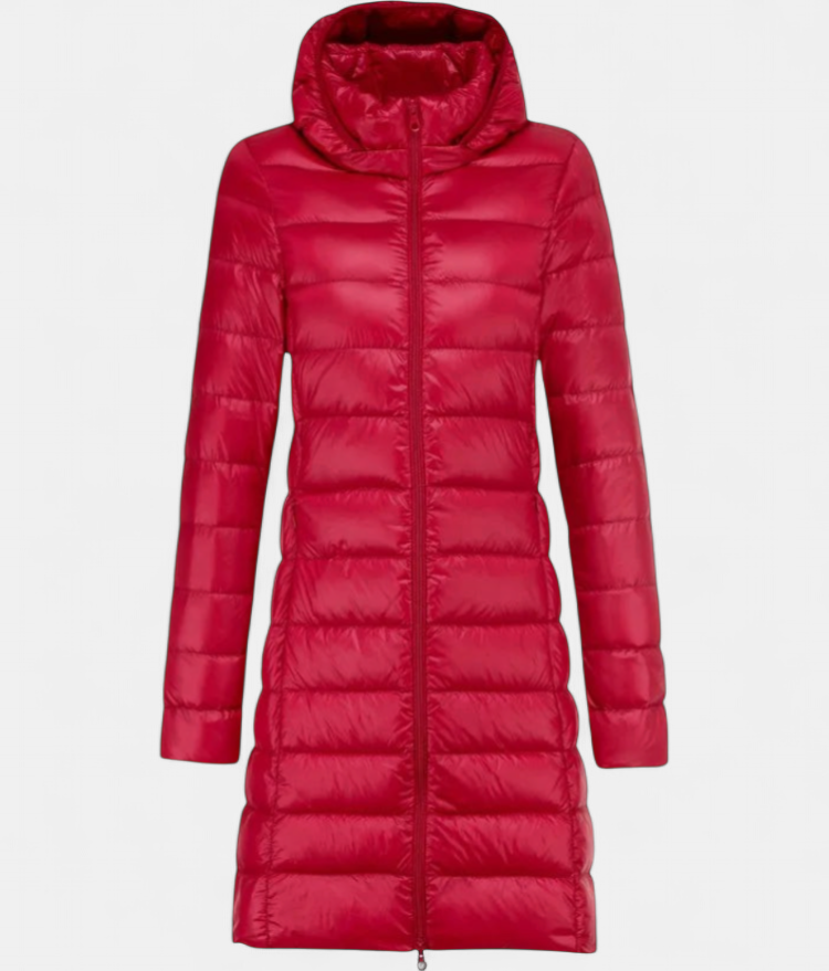 Elysia Lightweight Winter Coat in red