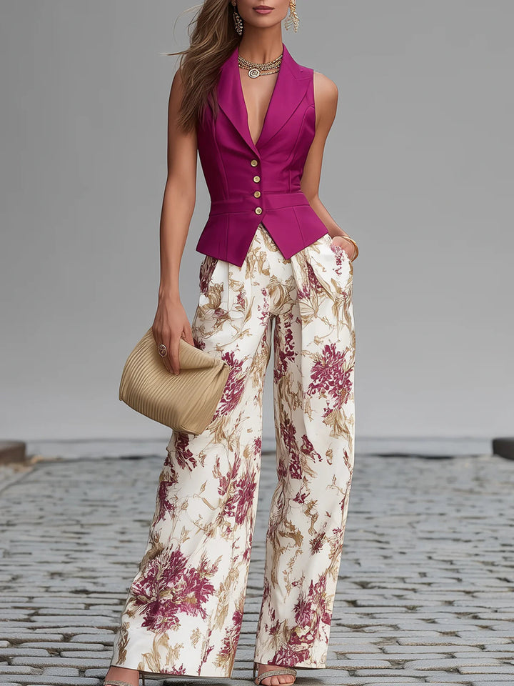 Ludmila Set in rose pink