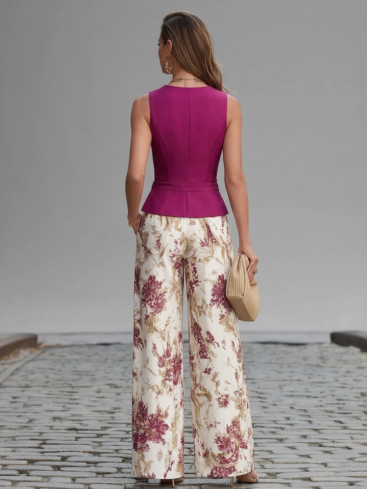 Ludmila Set in rose pink