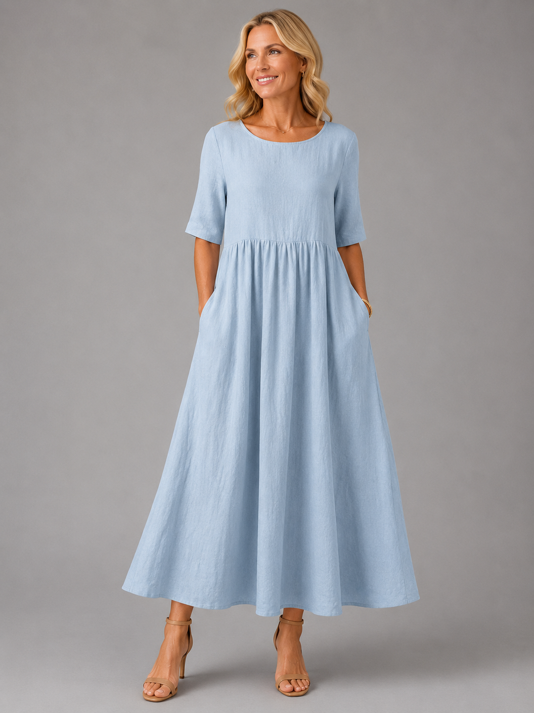 Peregrine Maxi Dress in sky blue