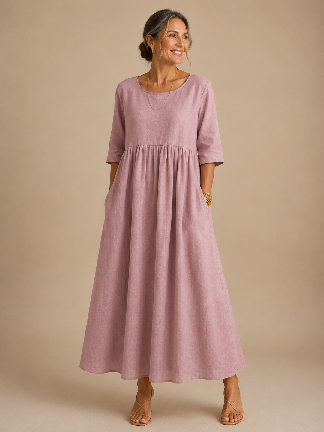 Peregrine Maxi Dress in pink