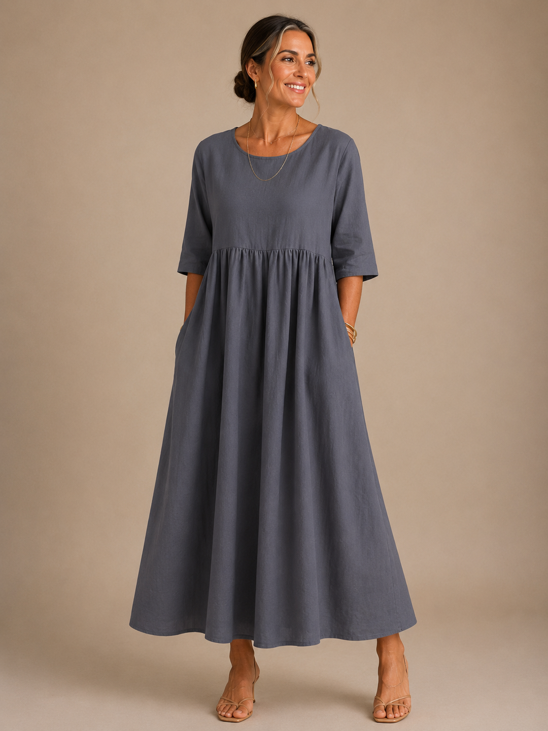 Peregrine Maxi Dress in gray