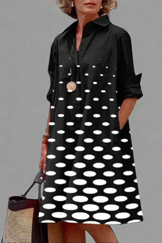 Basilia Shirtdress in black