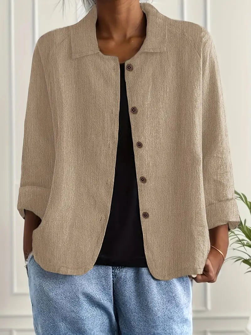 Adelheid Blouse in khaki