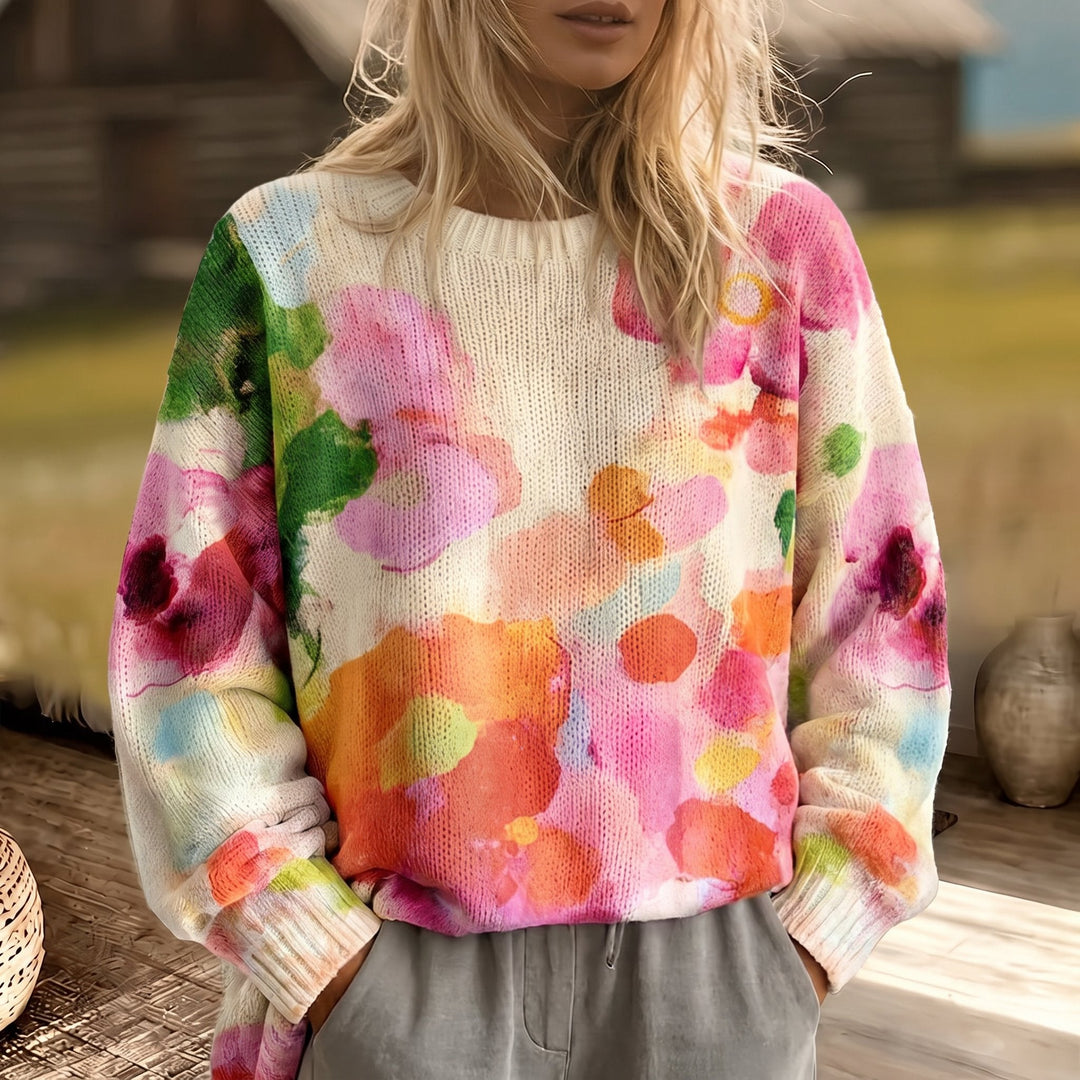 Edie Tie-dye Sweater in multicolor