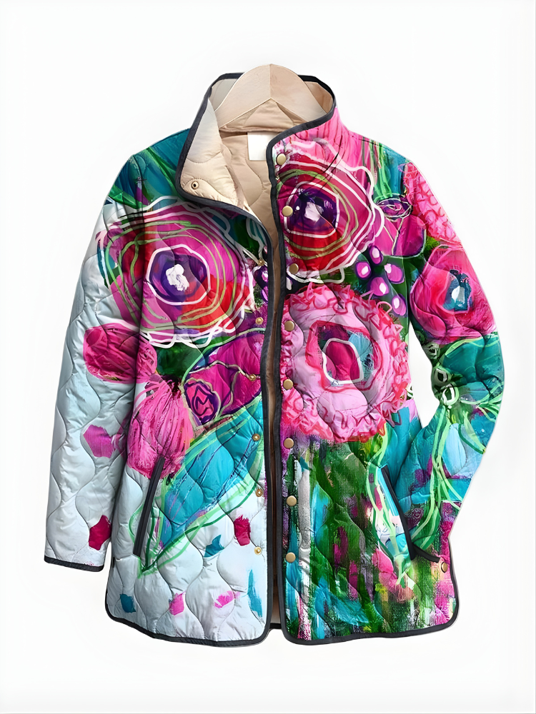Fiora Quilted Jacket in multicolor
