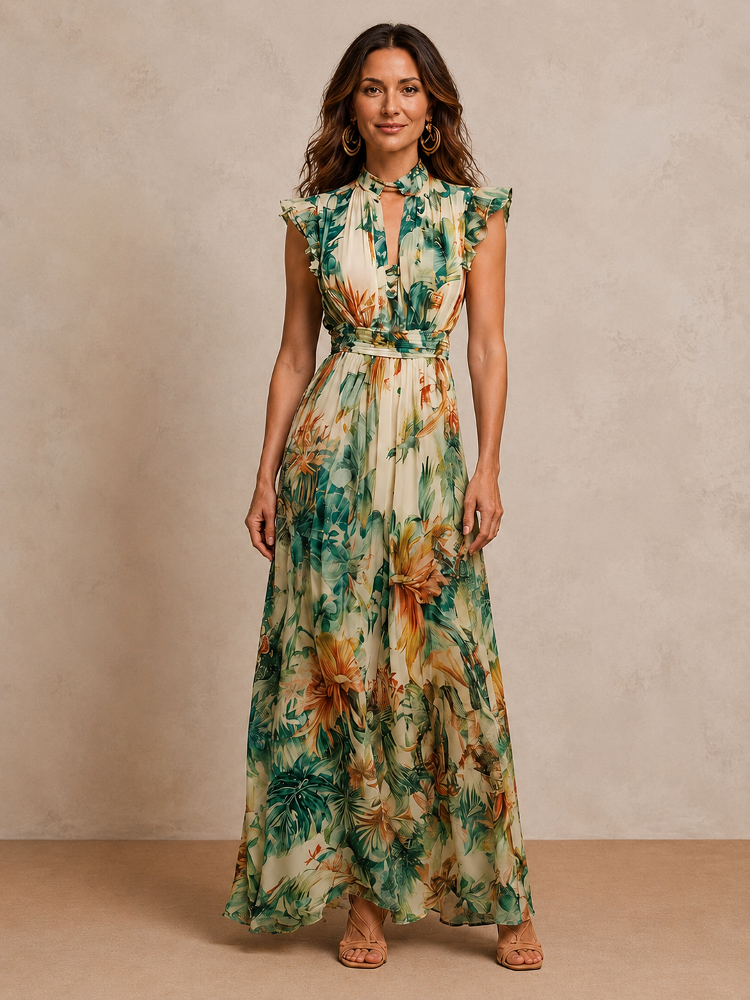 Giulia Tropical Maxi Dress