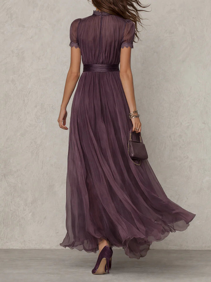 Katherine Flowing Midi Dress in purple