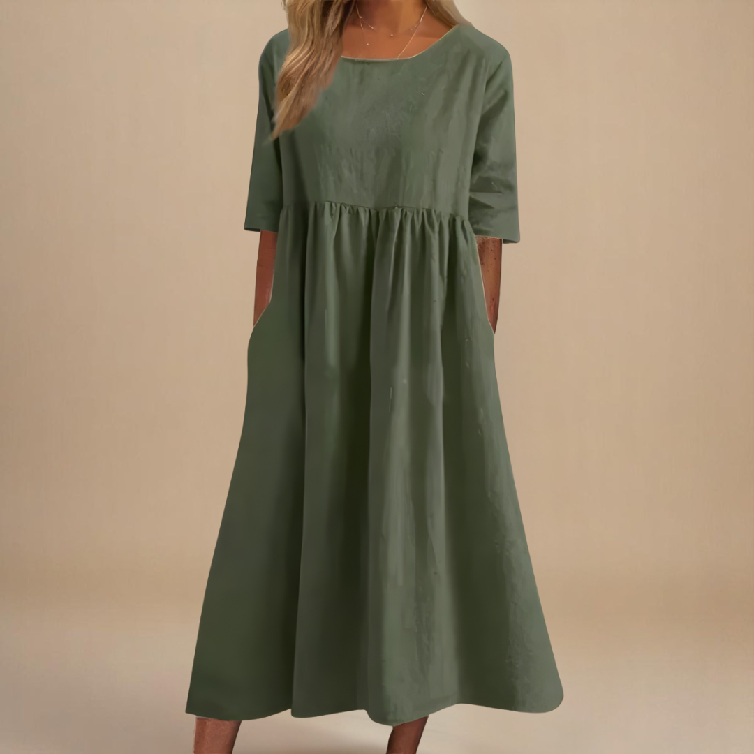 Katia Midi Dress in green