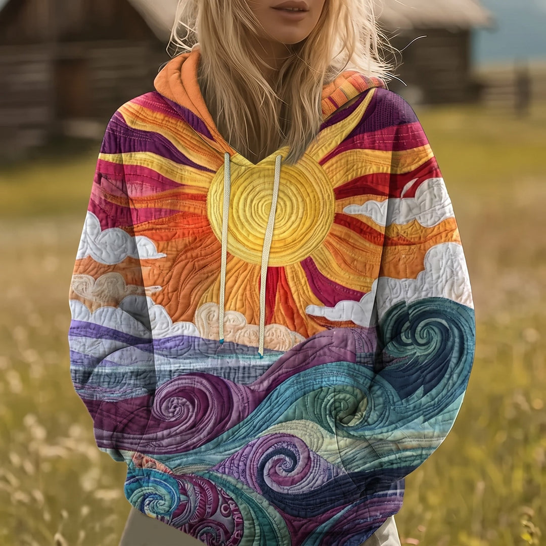 Lark Sunburst Hoodie in multicolor