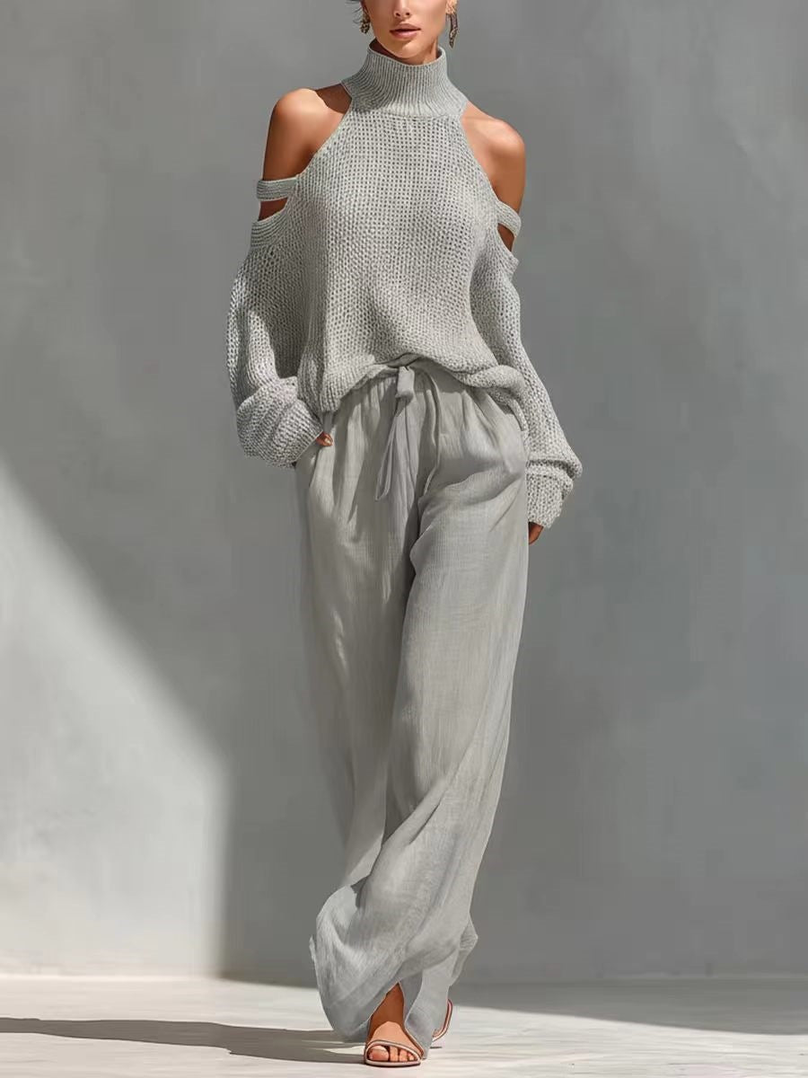 Marianne Two Piece Ensemble in gray
