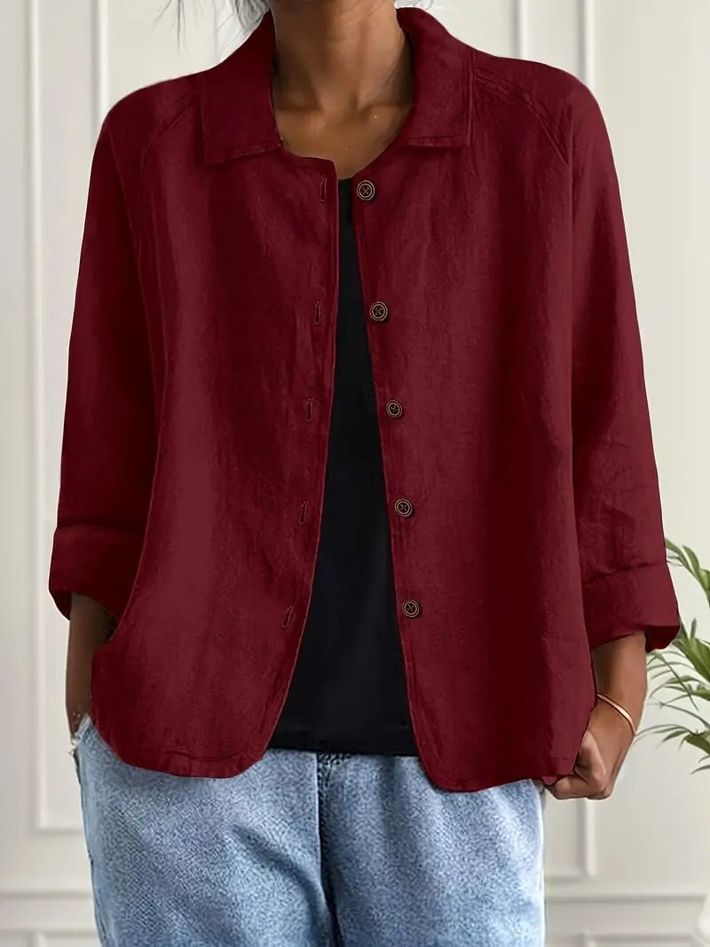 Bathilda Blouse in red